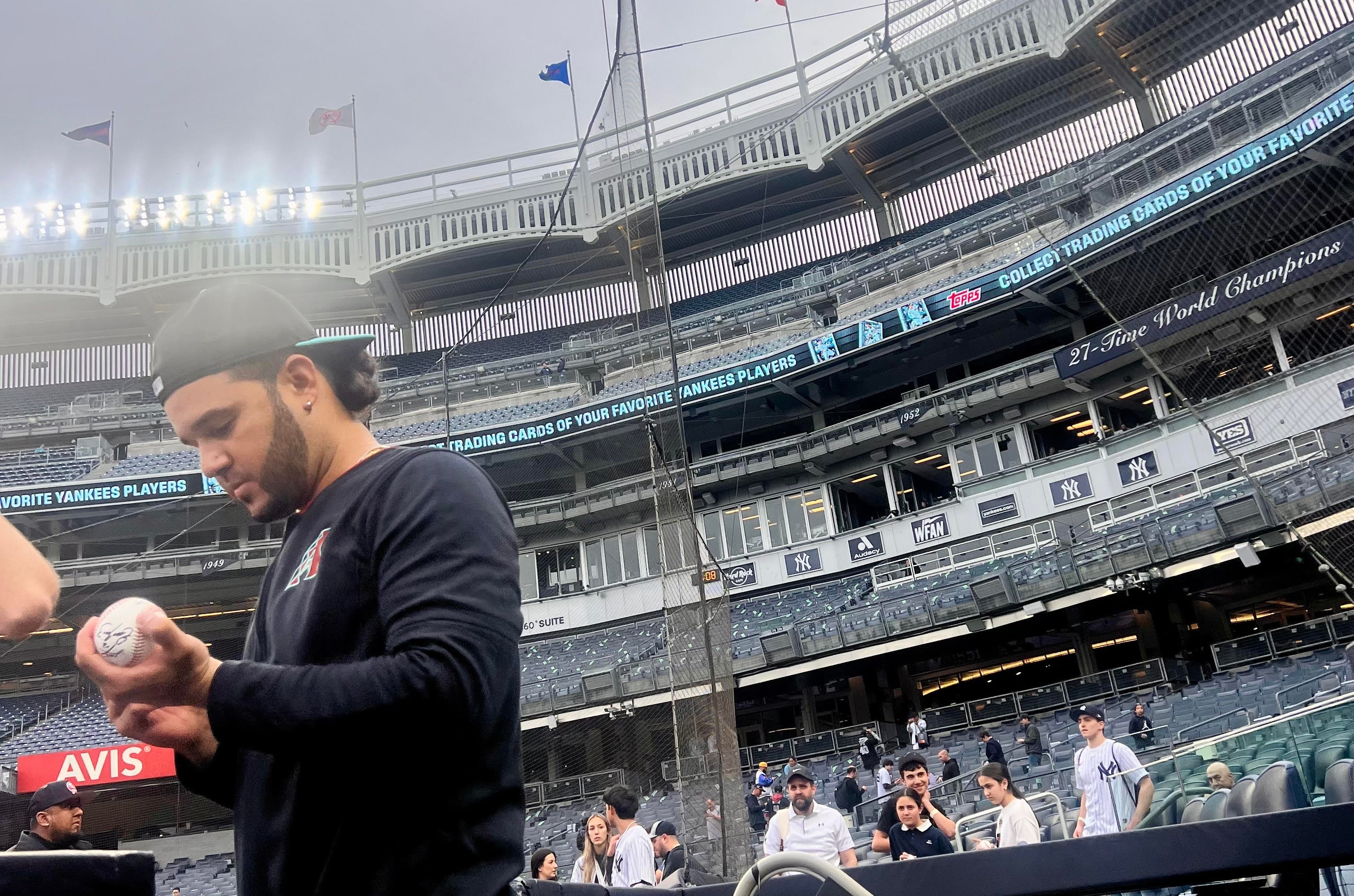 Eugenio Suarez at Yankee Stadium