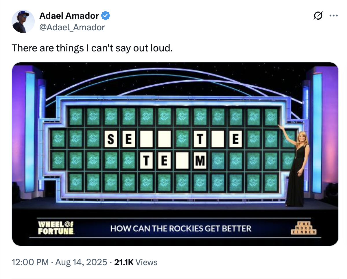 #59 The snark is coming from within the Rockies' clubhouse